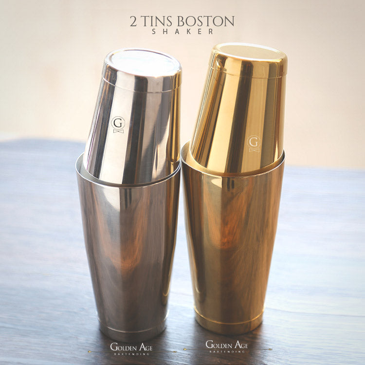 2 Tins Boston Shakers - Golden Age Bartending