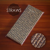 ON SALE! Deco straws x 25 - Different designs - Golden Age Bartending