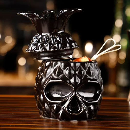 Pineapple Skull Cup - Golden Age Bartending