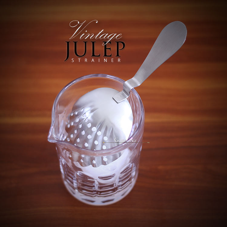 Vintage Julep strainer - Matte Finish - Golden Age Bartending