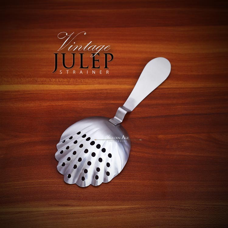 Vintage Julep strainer - Matte Finish - Golden Age Bartending