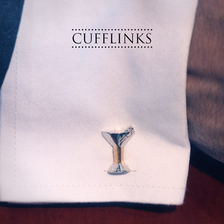 Cufflinks - SHAKER &amp; MARTINI - Golden Age Bartending
