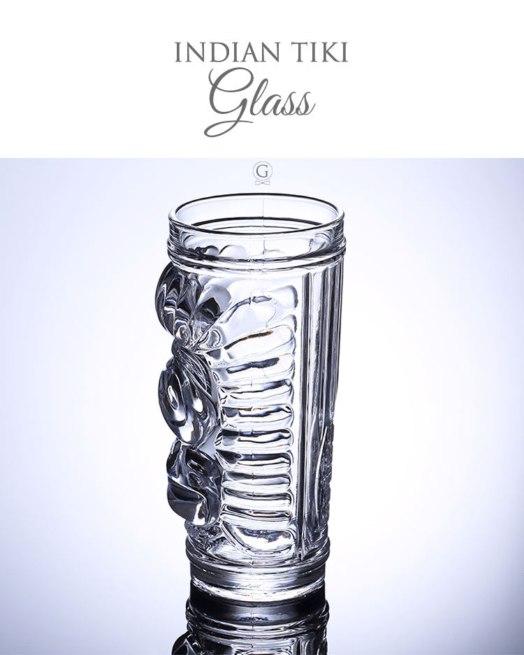 ON SALE! Glass INDIAN TIKI - Golden Age Bartending