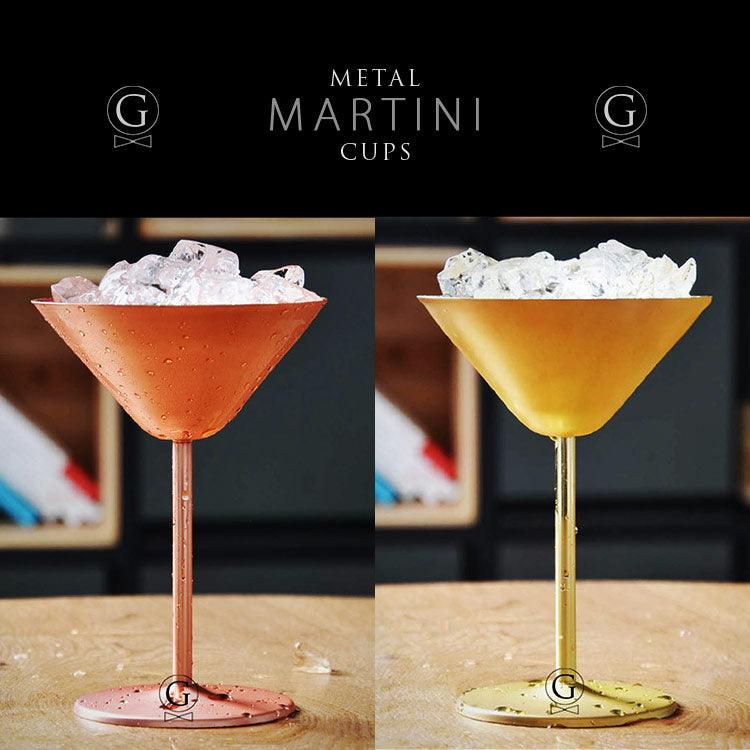 Metal Martini Cups - Golden Age Bartending