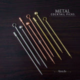 10 x Cocktail Picks - METAL - Golden Age Bartending