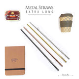 Metal Straws - XL - 26.5 cm - Golden Age Bartending