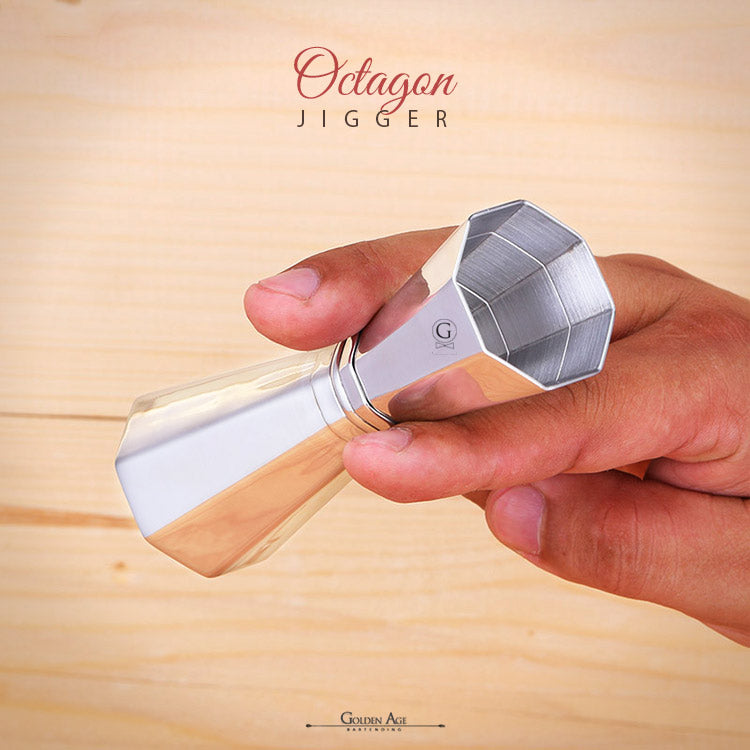 Jigger - OCTAGON - 30/45ml - Golden Age Bartending