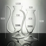12 x Pipe Cocktail Glasses + FREE SHIPPING
