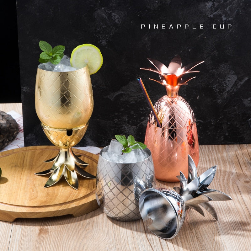Pineapple Cups 500 & 900ml + Free Shipping - Golden Age Bartending