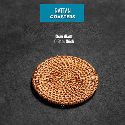 Rattan Coasters - Golden Age Bartending