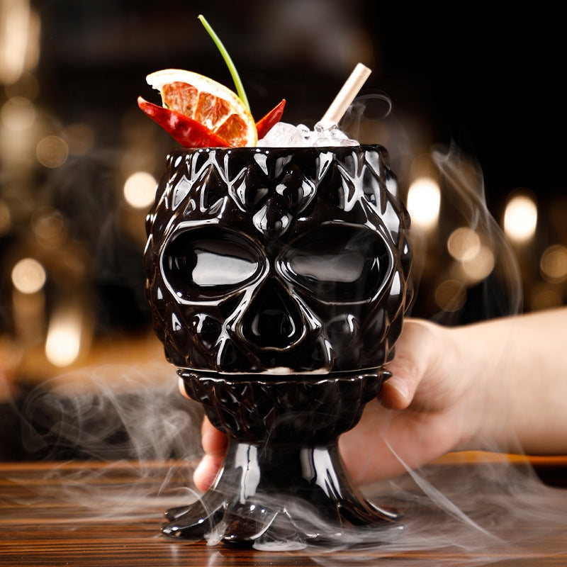 Pineapple Skull Cup - Golden Age Bartending