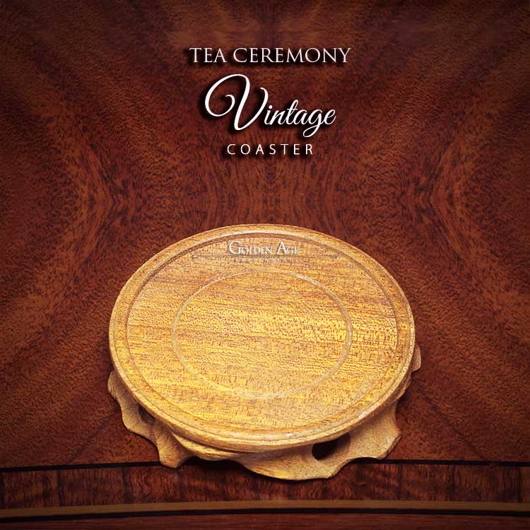 ON SALE! Tea Ceremony Coaster - Walnut - Golden Age Bartending